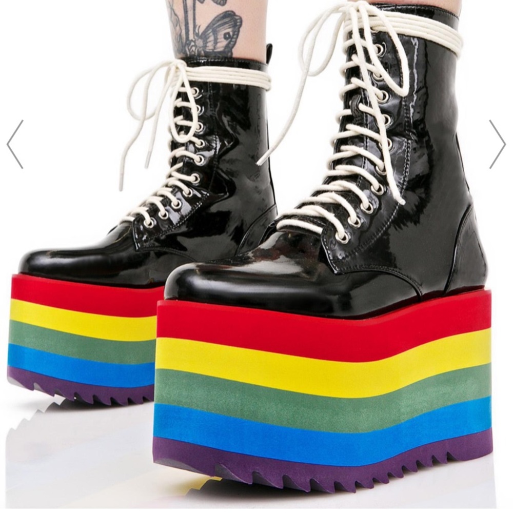 Current Mood x Dollskill Rainbow Platforms